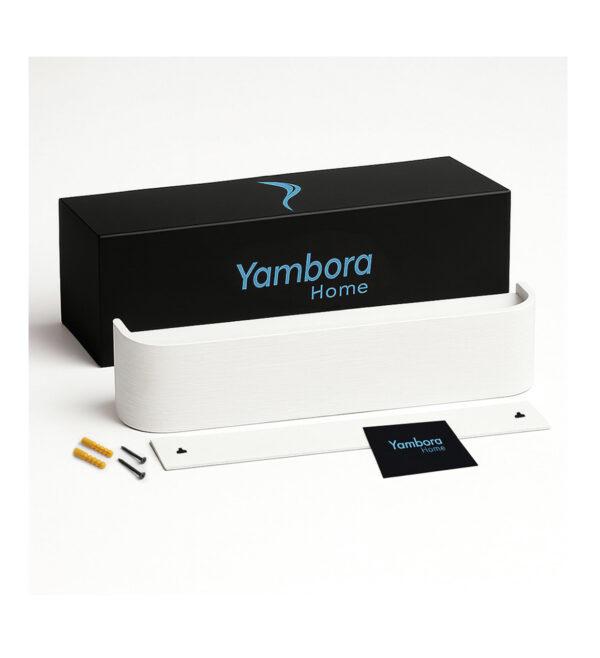 ,o.y8g Perchero de pared con estante blanco